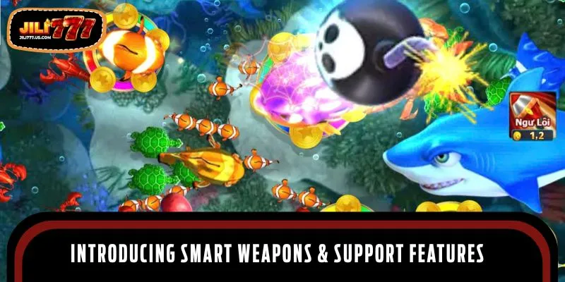 Introducing smart weapons and support features in Fishing God